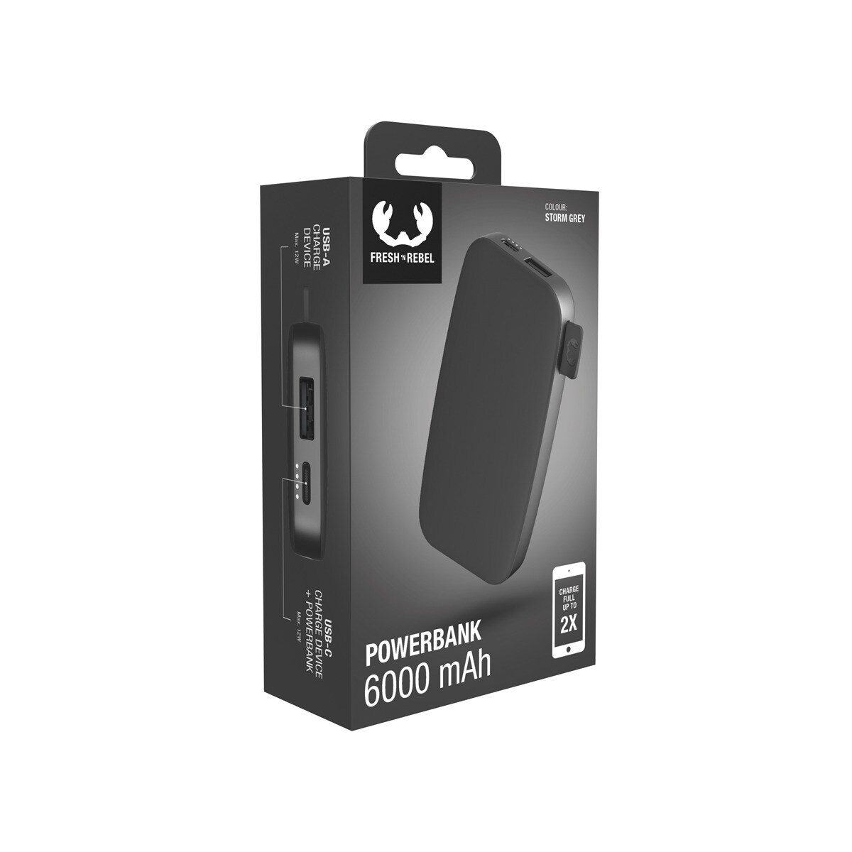 Powerbank 6000 mAh - Storm Grey 6