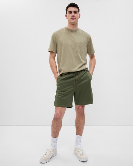 Bermuda con cintura elástica de hombre