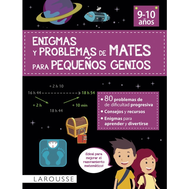 Enigmas y problemas de mates para pequeños genios (9-10 años)