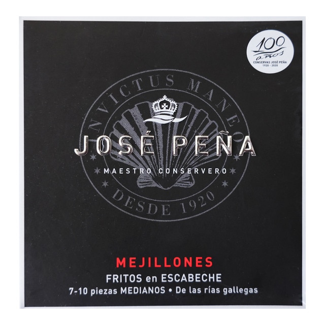 Mejillones fritos en escabeche 7-10 piezas medianos José Peña