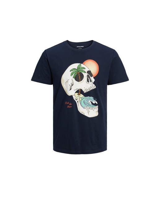 Camiseta de niño manga corta calavera