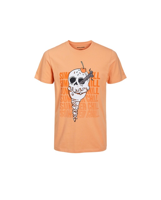 Camiseta de niño manga corta calavera