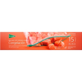 El Corte Inglés Sacos para Congelação com fecho Zip 26x36 Cm embalagem 15 unidades