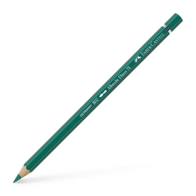 Lápiz de color Albrecht Dürer extraordinaria calidad acuarelable Faber-Castell verde oxido cromo.