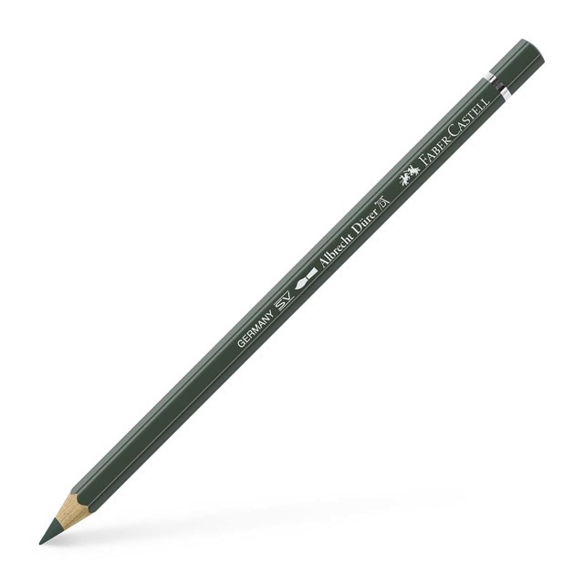 Lápiz de color Albrecht Dürer extraordinaria calidad acuarelable Faber-Castell oxido de cromo verde.
