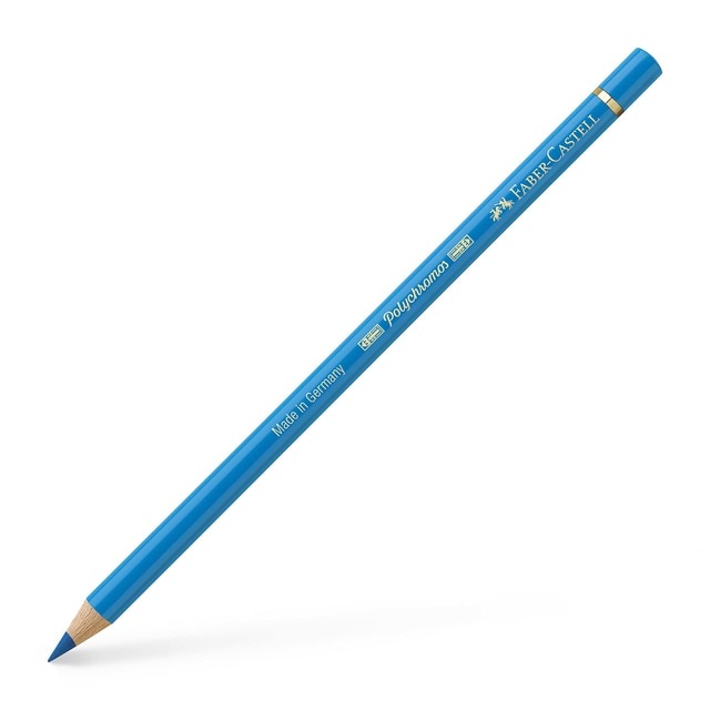 Lápiz de color Polychromos extraordinaria calidad Faber-Castell azul de ftalocianina.