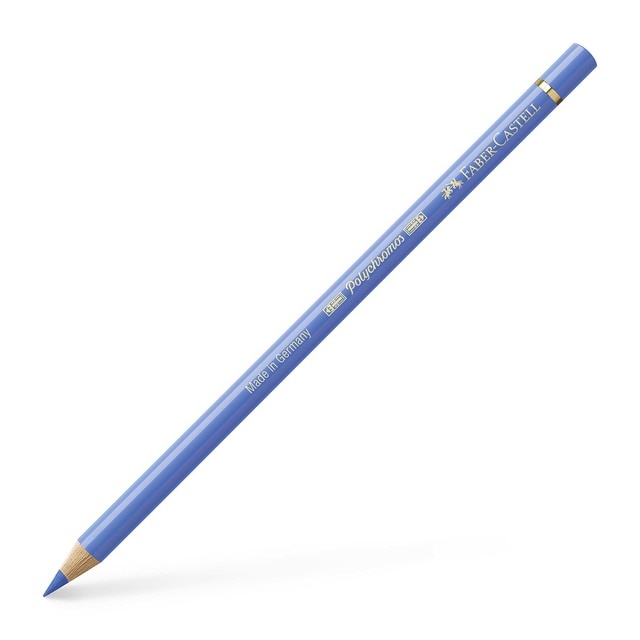 Lápiz de color Polychromos extraordinaria calidad Faber-Castell azul ultramar claro.