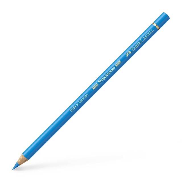 Lápiz de color Polychromos extraordinaria calidad Faber-Castell azul de ptalo medio.