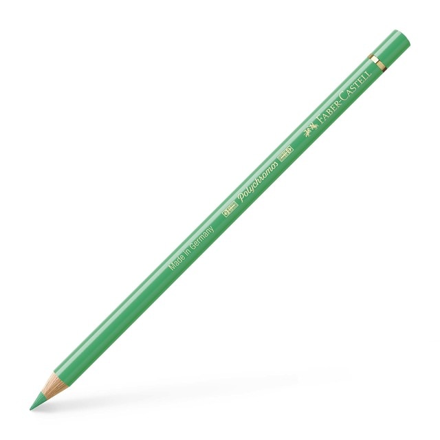 Lápiz de color Polychromos extraordinaria calidad Faber-Castell verde de ptalo claro.