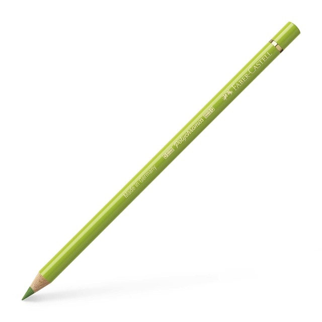 Lápiz de color Polychromos extraordinaria calidad Faber-Castell verde de mayo.