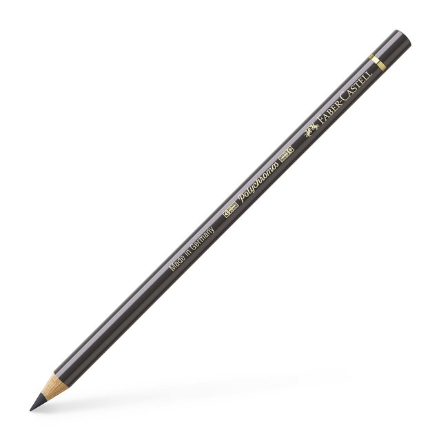Lápiz de color Polychromos extraordinaria calidad Faber-Castell sepia oscuro.