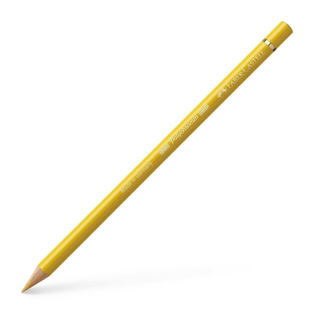 Lápiz de color Polychromos extraordinaria calidad Faber-Castell amarillo Nápoles oscuro.
