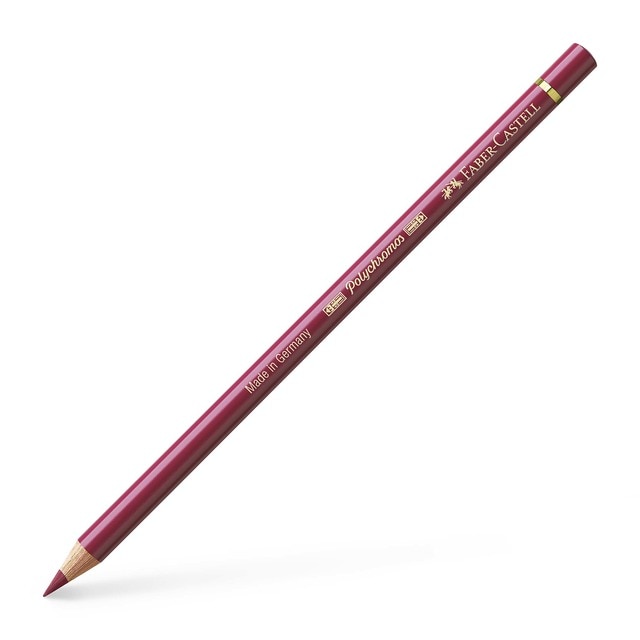 Lápiz de color Polychromos extraordinaria calidad Faber-Castell carmín tostado.