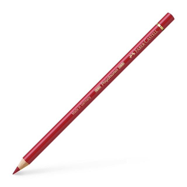 Lápiz de color Polychromos extraordinaria calidad Faber-Castell rojo oscuro.