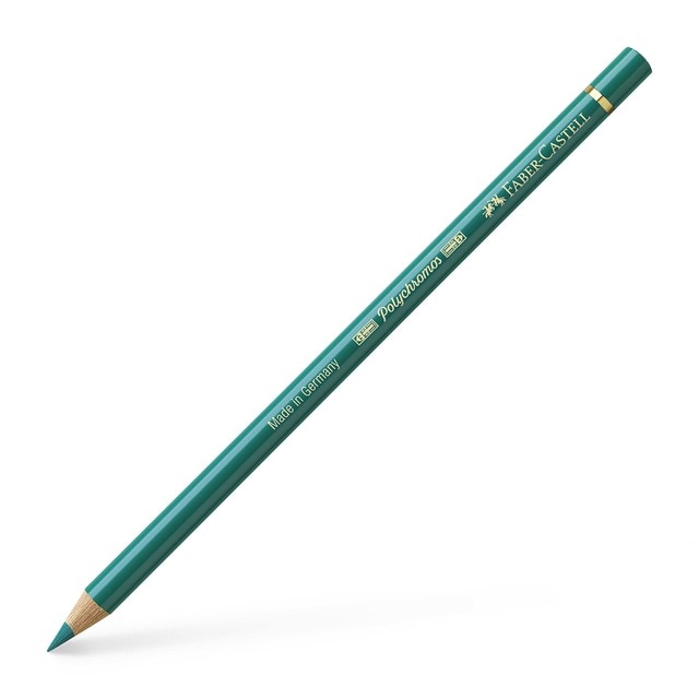Lápiz de color Polychromos extraordinaria calidad Faber-Castell verde óxido cromo.