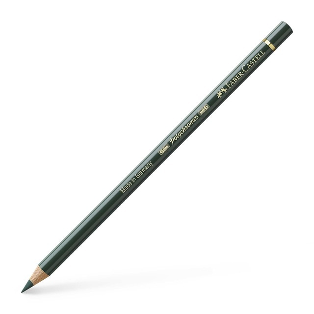 Lápiz de color Polychromos extraordinaria calidad Faber-Castell óxido cromo verde.