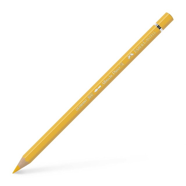 Lápiz de color Albrecht Dürer extraordinaria calidad acuarelable Faber-Castell amarillo de cadmio oscuro.