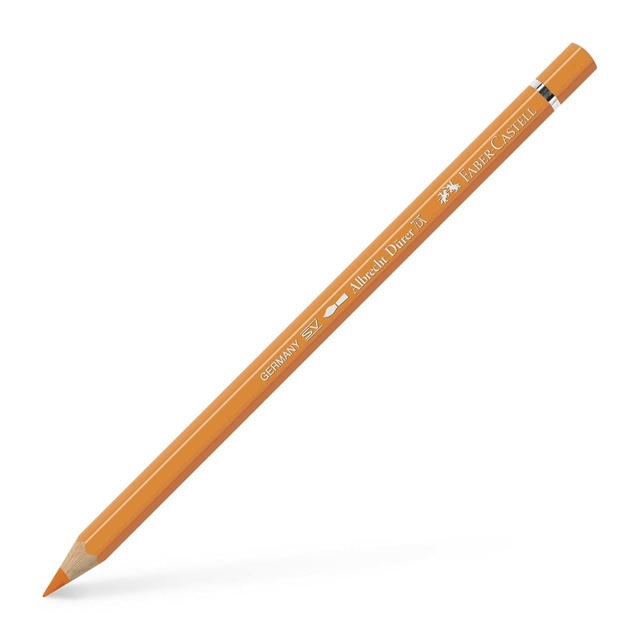 Lápiz de color Albrecht Dürer extraordinaria calidad acuarelable Faber-Castell naranja de cadmio.