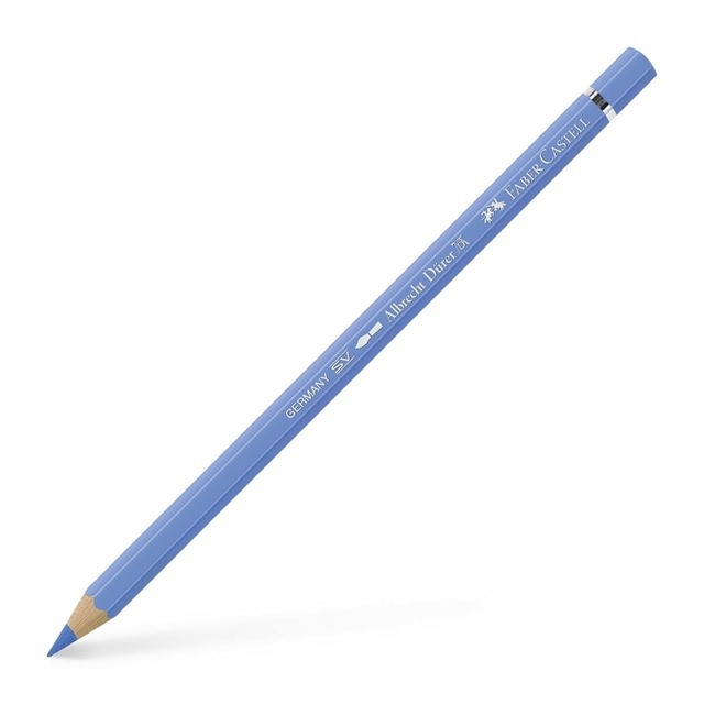 Lápiz de color Albrecht Dürer extraordinaria calidad acuarelable Faber-Castell azul ultramar claro.