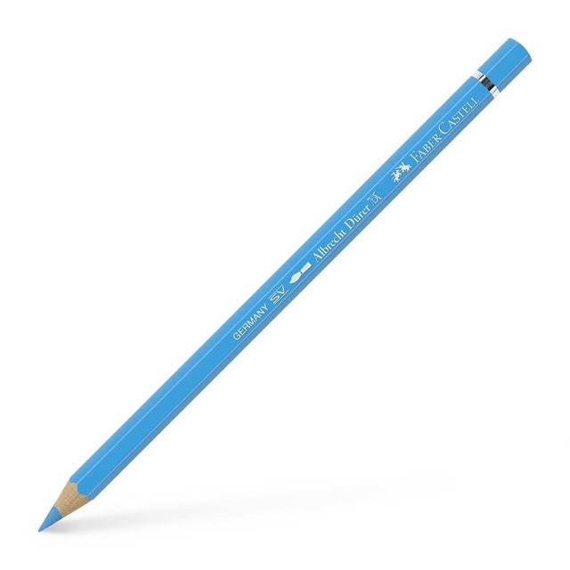 Lápiz de color Albrecht Dürer extraordinaria calidad acuarelable Faber-Castell azul de ptalo claro.