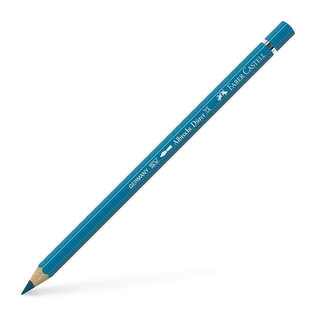 Lápiz de color Albrecht Dürer extraordinaria calidad acuarelable Faber-Castell turquesa de cobalto.