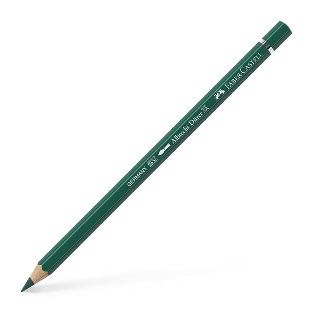 Lápiz de color Albrecht Dürer extraordinaria calidad acuarelable Faber-Castell verde de Hooker.