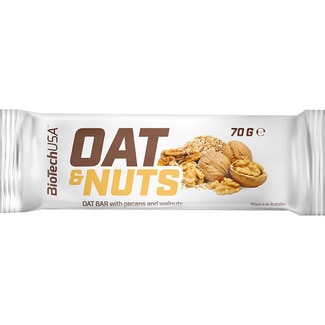 BIOTECH USA barritas energetica de avena con alto contenido en fibra y crujientes semillas envase 70 g