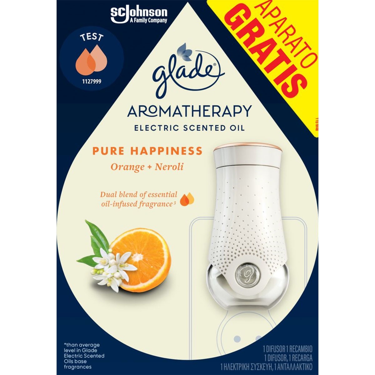Aromatherapy ambientador eléctrico Pure Happiness aroma naranja y