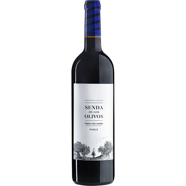 SENDA OLIVOS vino tinto joven roble DO Ribera del Duero botella 75 cl