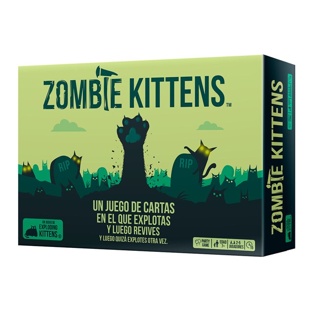 Juego de Cartas Zombie Kittens Asmodee.