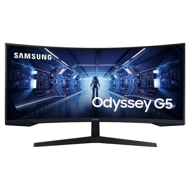 Monitor PC Gaming curvo 86,36 cm (34") Samsung Odyssey G5, 165Hz, Ultra WQHD 21:9, AMD FreeSync Premium