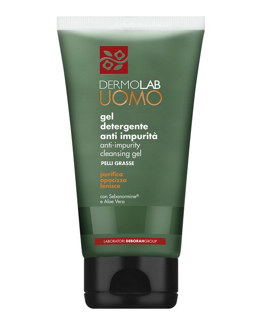 Gel limpiador facial para pieles grasas Dermolab Uomo