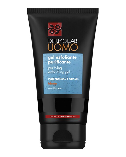 DERMOLAB UOMO – Gel exfoliante facial purificante para pieles normales y grasas Dermolab Uomo.
