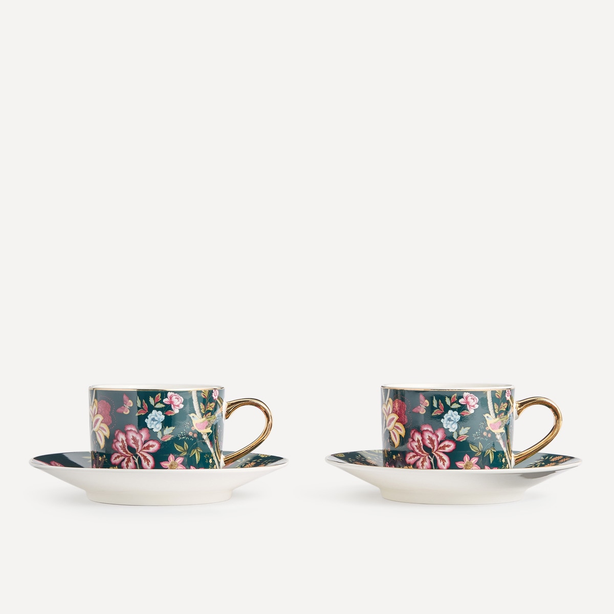 El Corte Inglés - Set 2 Tazas De Té Con Plato Indra El Corte Inglés.