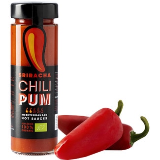 CHILIPUM organic spicy sriracha sauce bottle 150 g