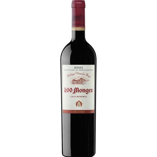 vino tinto Gran Reserva DOCa Rioja botella 75 cl - 200 Monges