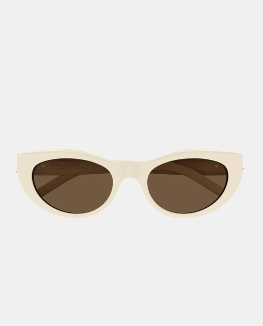 Gafas de sol de mujer cat eye de acetato en blanco