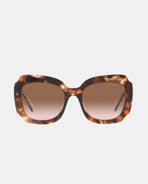 Gafas de sol de mujer cuadradas de acetato en havana