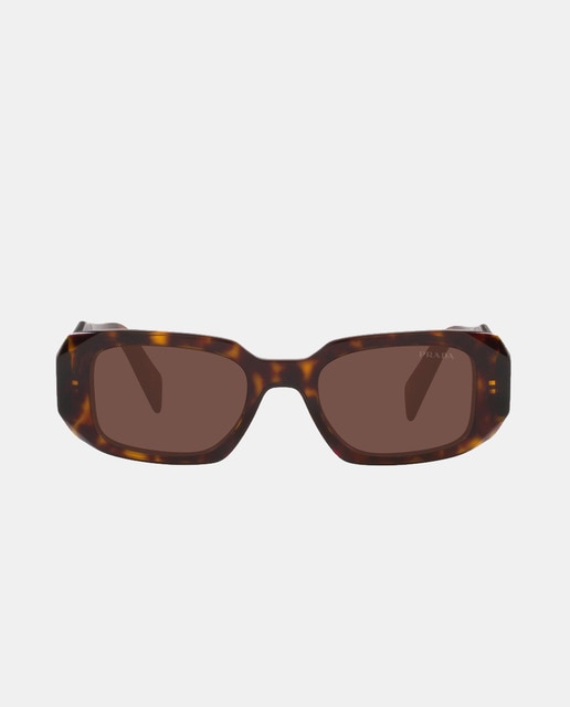 Gafas de sol de mujer rectangulares de acetato en havana