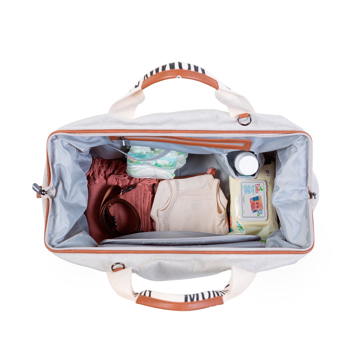 Saco de Maternidade Mommy Bag Signature Canvas Branco-marfim-4