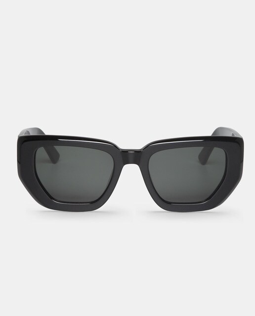 Gafas de sol de mujer cat eye de acetato en negro