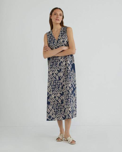 Vestido largo de lino
