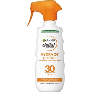 DELIAL Hydra 24h Protect sun cream for face and body SPF-30 with shea butter spray gun 270 ml