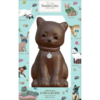 SIMON COLL Milchschokoladen-Oster-Katze Karton 165 g