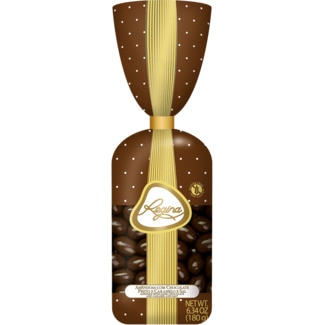 Regina Amêndoas Cobertas de Chocolate Negro, Caramelo e Sal embalagem 180 g