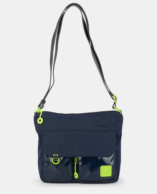 Navy blue nylon crossbody on sale bag