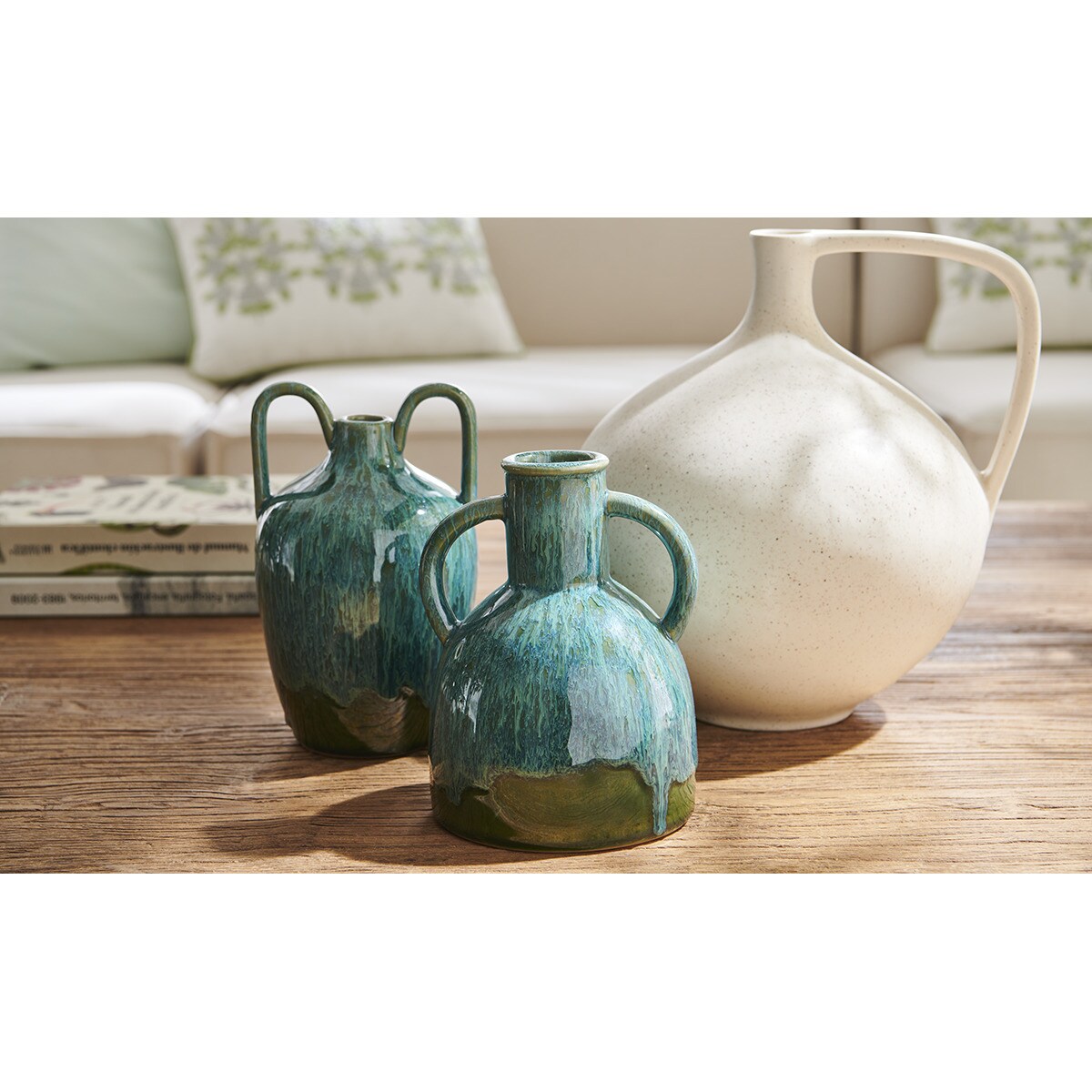 El Corte Inglés porcelain vase with two handles · Home · El Corte Inglés