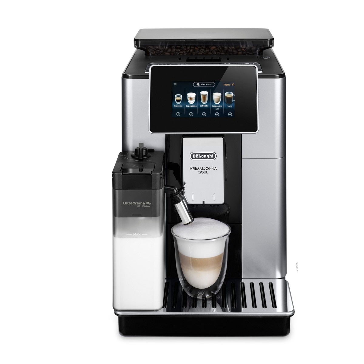 De'Longhi - Cafetera Espresso Superautomática Primadonna Soul Con App Metal En Oferta De'Longhi - Cafetera Superautomática De´longhi Primadonna Soul Ecam610.55.Sb Con Molinillo Incorporado.