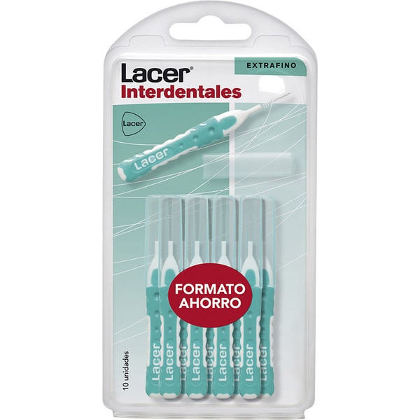 extrafine straight interdental toothbrush blister 10 units economy pack