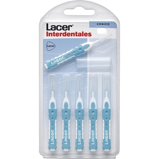LACER straight conical interdental brush blister 6 units